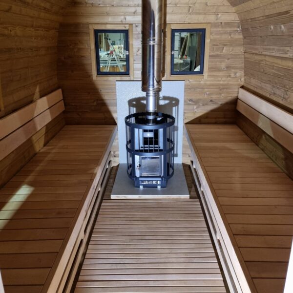 Square outdoor sauna - Image 9