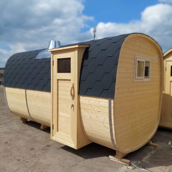 Square outdoor sauna - Image 12