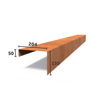 2300mm x 2mm x 150mm x 204mm 50mm